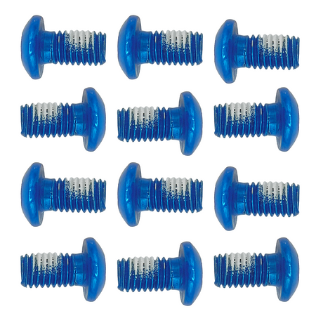 Torx Schrauben blau eloxiert mit Schraubensicherung 12 Stück für Bremsscheibe Aftermarket