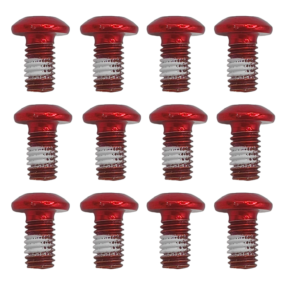 Torx Schrauben rot eloxiert mit Schraubensicherung für Bremsscheibe 12 Stück Aftermarket