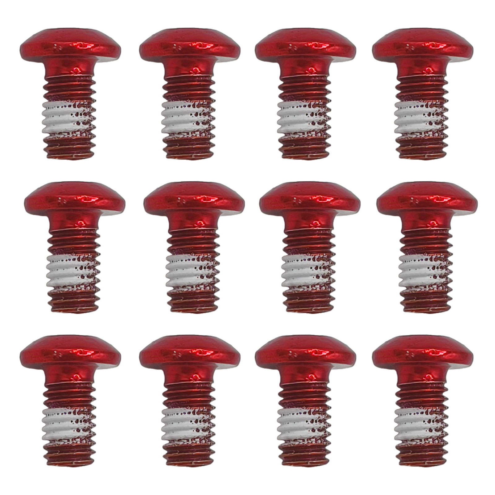 Torx Schrauben rot eloxiert mit Schraubensicherung für Bremsscheibe 12 Stück Aftermarket