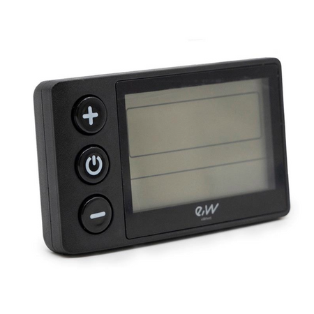 Display S866 mit wasserdichtem Anschluss Ewheel für Fahrrad E-Scooter