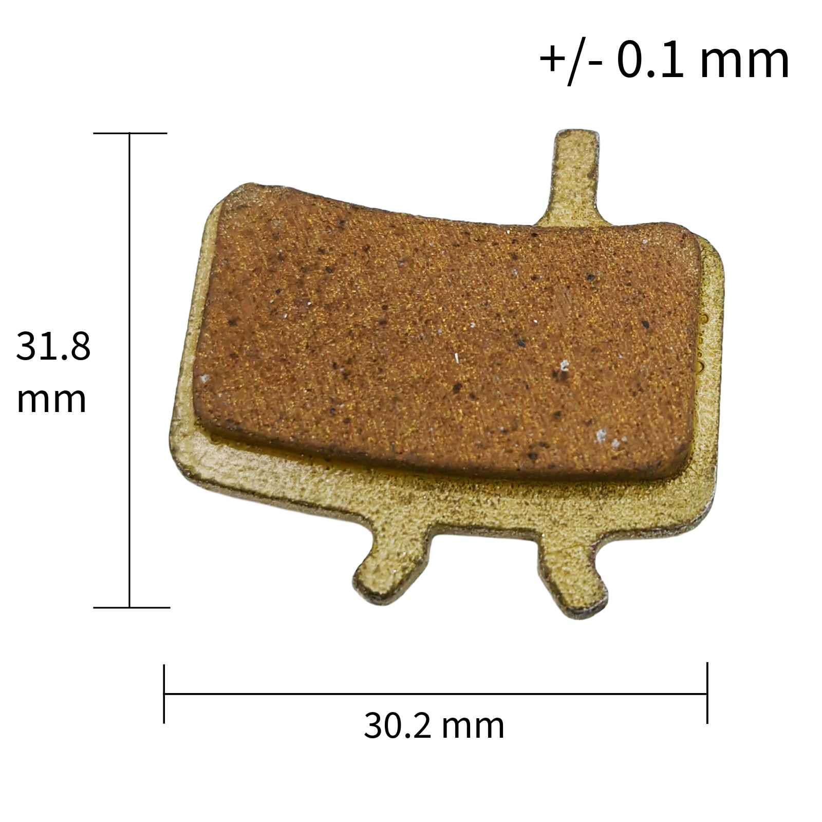 Bremsbelag Vollmetall 31.8 x 30.2 mm für Universal Aftermarket