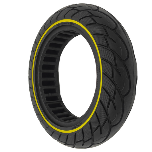 Neumático Ninebot Max G30 goma maciza 10x2,5-6,5 negro amarillo