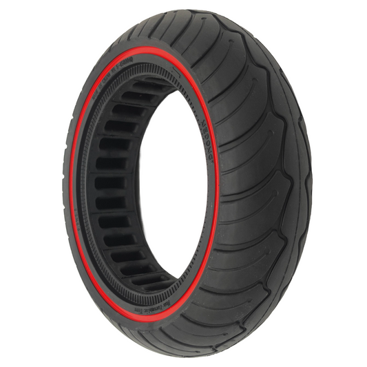 Neumático de caucho macizo NIU KQi3 9,5x2,5-6,1 pulgadas negro rojo