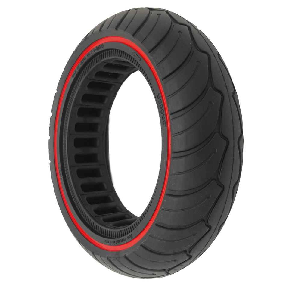 NIU KQi3 solid rubber tire 9.5x2.5-6.1 inch black red