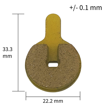Bremsbelag Voll Metall 22 2x33 3 mm für Generic Aftermarket