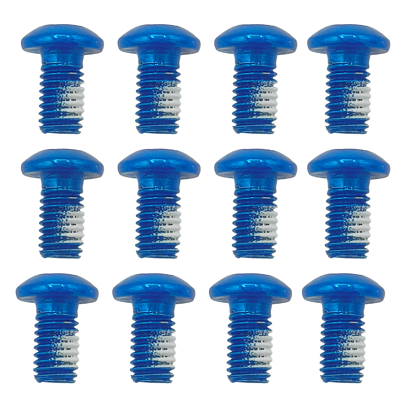 Torx Schrauben blau eloxiert mit Schraubensicherung 12 Stück für Bremsscheibe Aftermarket