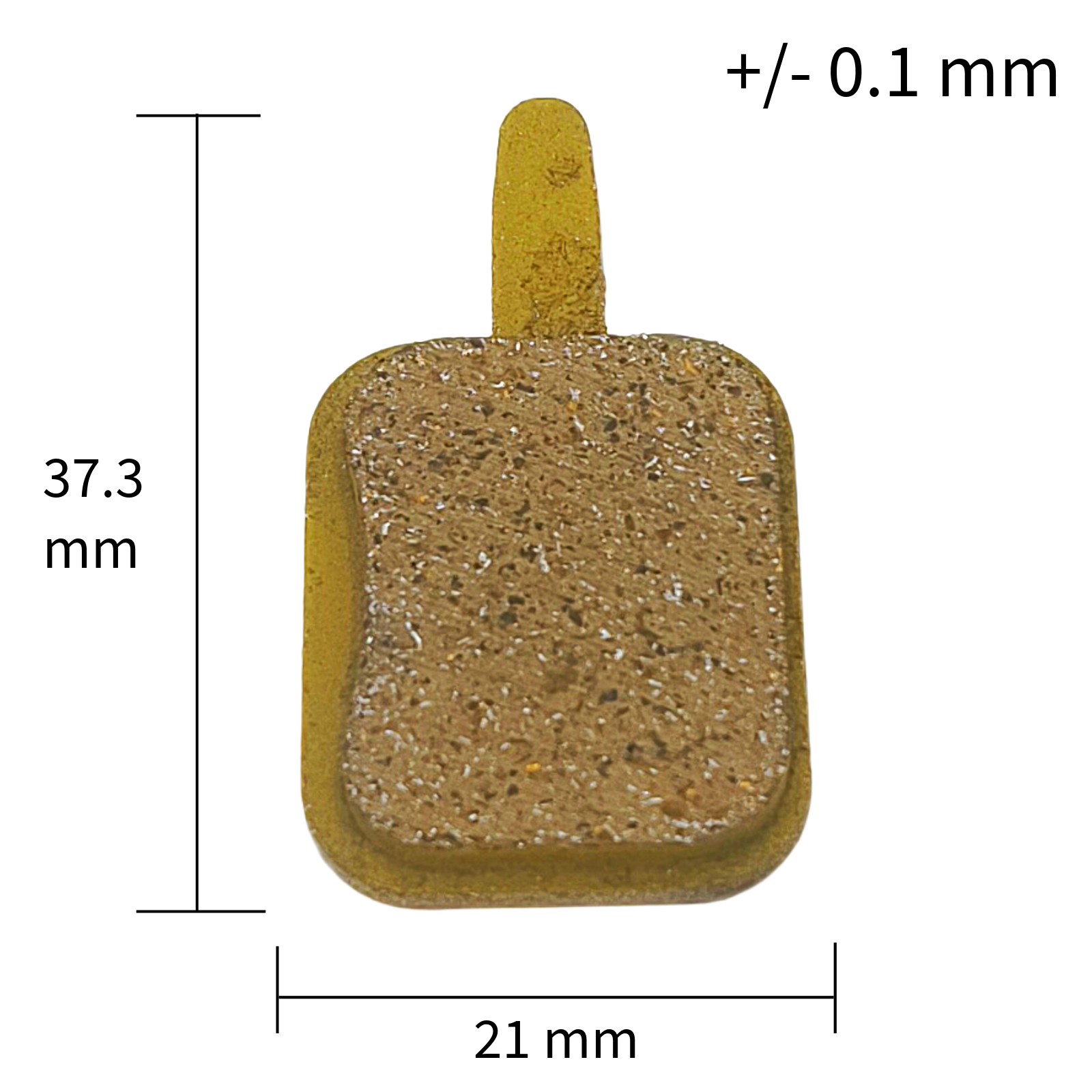 Bremsbelag Vollmetall 21x37 3 für Generic Aftermarket