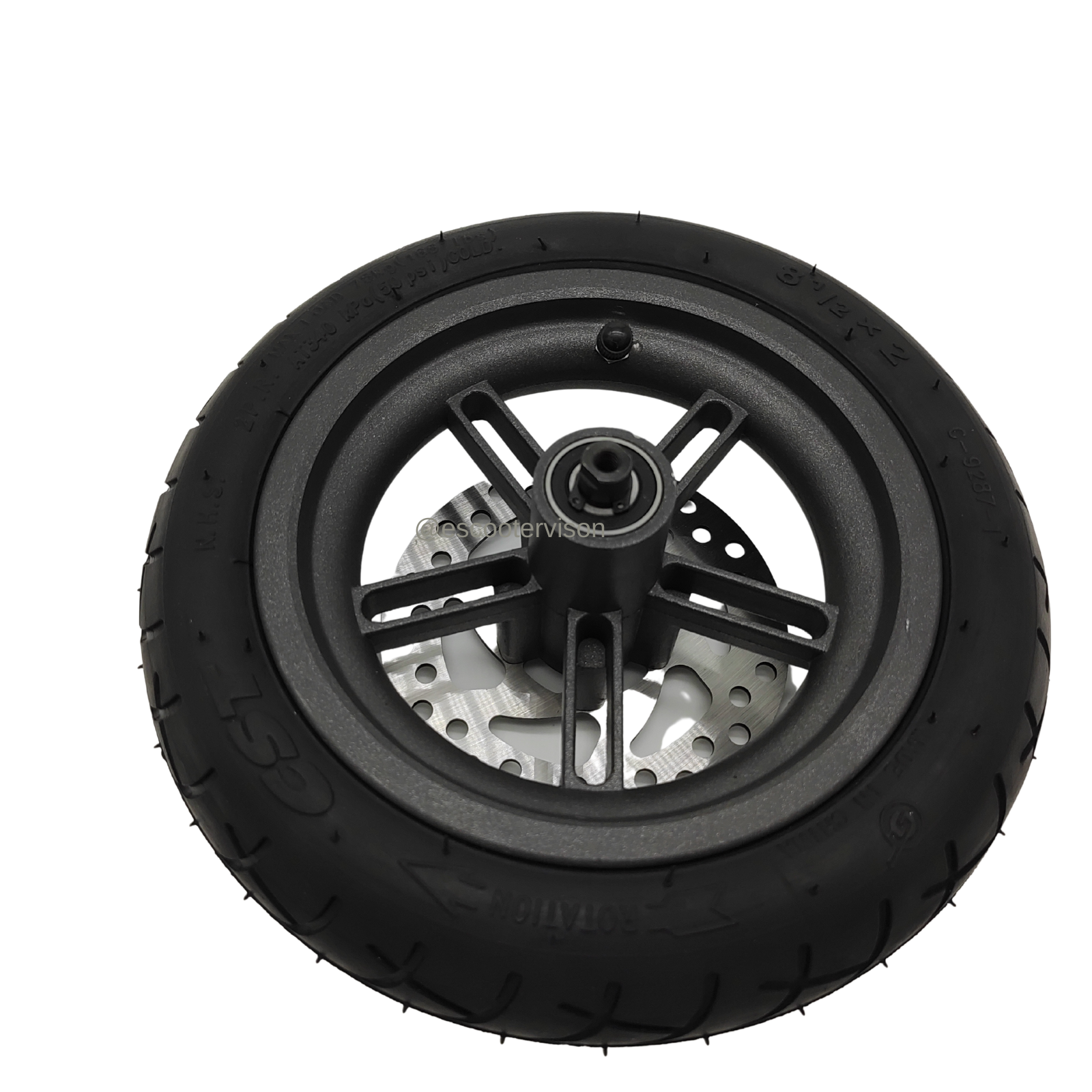 BuyWeek Hinterrad Für Xiaomi Pro E-Scooter - 8,5 Zoll Anti-Platten Reifen Mit Scheibenbremse