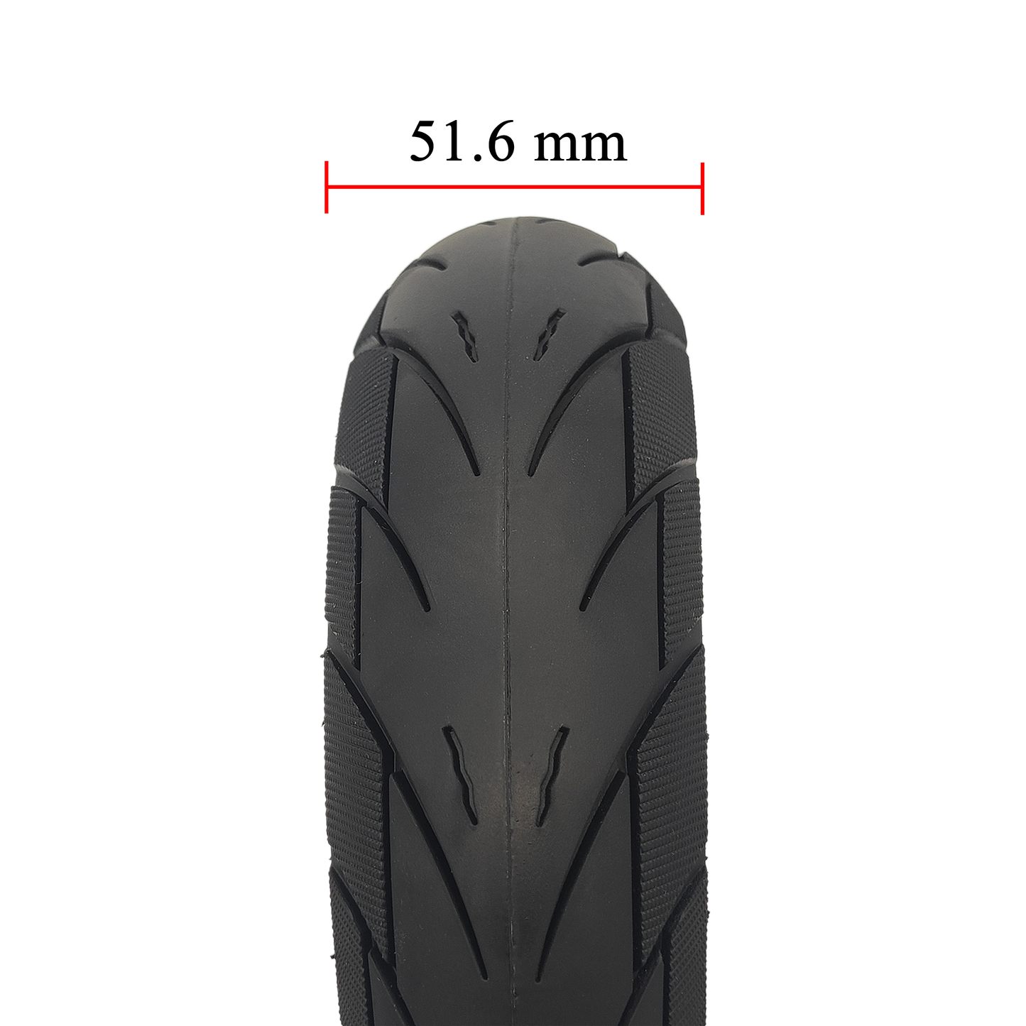 10x2.125 (44mm) Vollgummi Reifen Schwarz