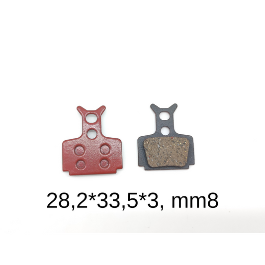 Brake pad semi metal 28.2*33.5*3.8 mm