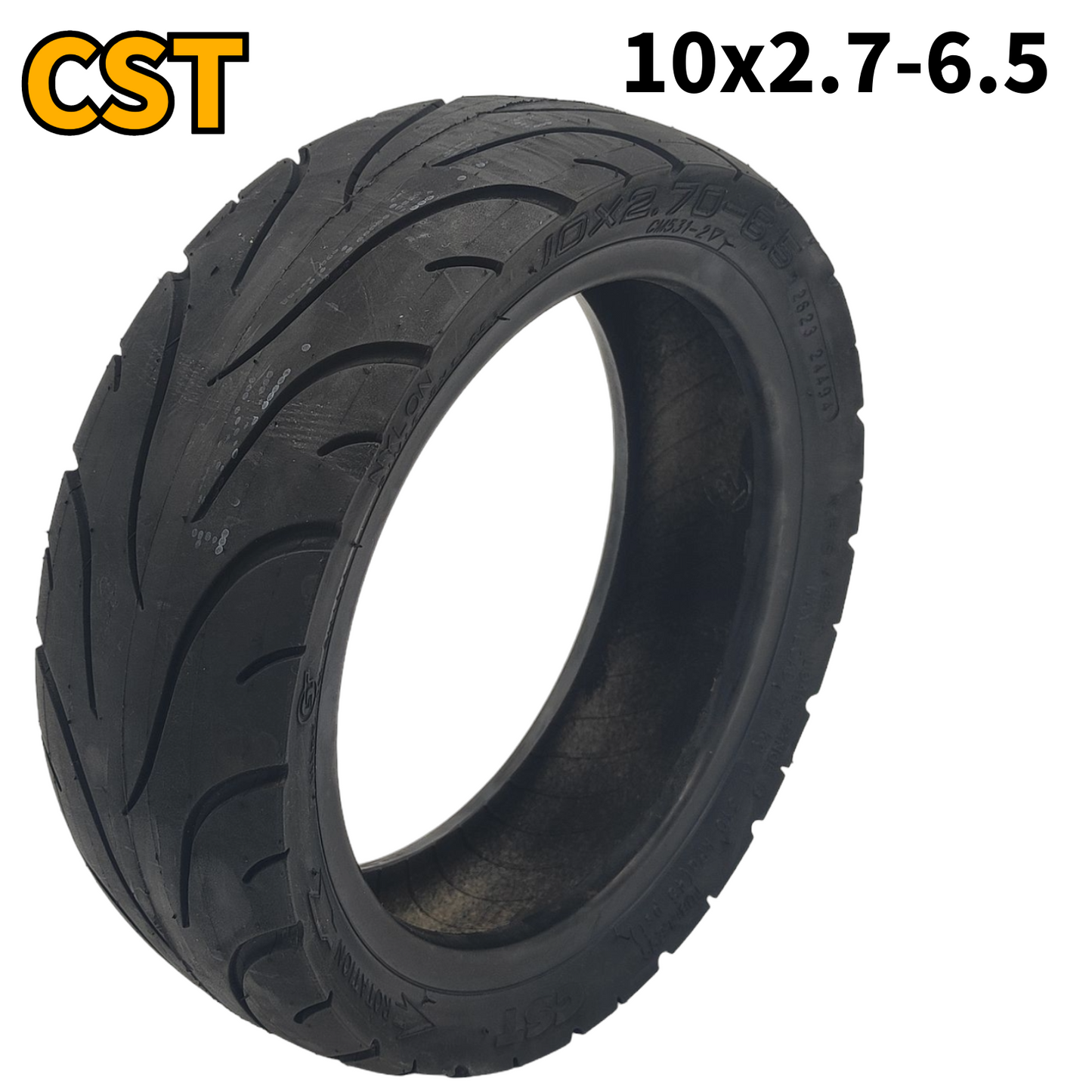 CST tire 10x2.7-6.5 tubeless without gel layer with valve