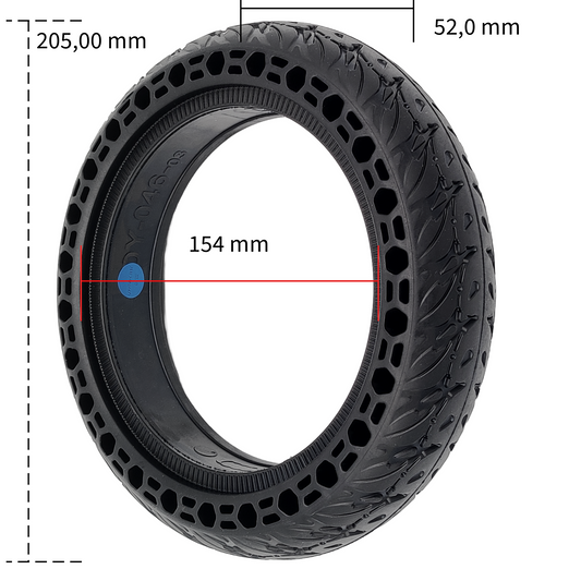 Trekstor EG31(EG3168 + EG3178) solid rubber honeycomb soft 8.5x2 inch tires