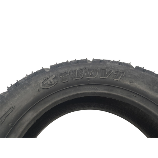 Jeu de pneus IOHawk Legend 80/65-6 (10x3) avec chambre à air 10x2,5 à 90°