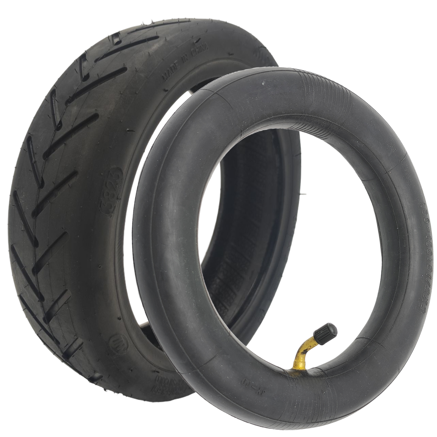 Jeu de pneus SoFlow SO4 8,5x2 pouces avec chambre à air coudée